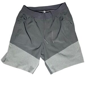 Lululemon Men's Train To Beach Short 8'' Black Graphite Grey Size S